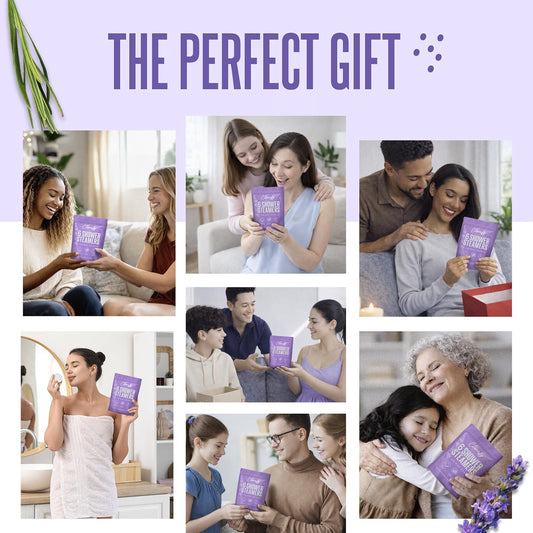 Cleverfy Purple Gift Set of 6 Shower Steamers