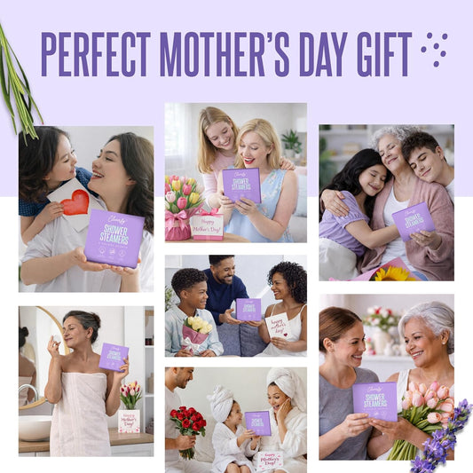 Cleverfy Purple Gift Set of 6 Shower Steamers