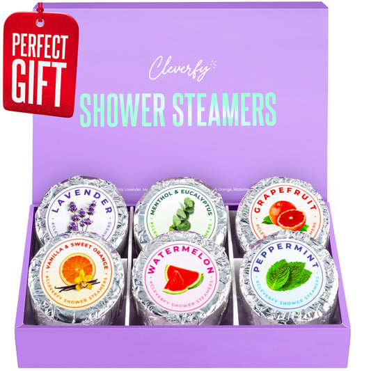 Cleverfy Purple (Mini) Gift Set of 6 Shower Steamers