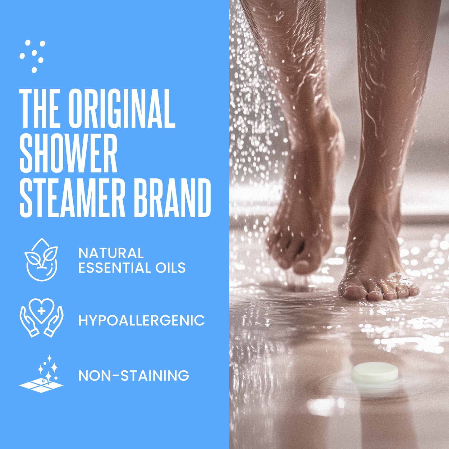 Cleverfy Blue (Mini) Gift Set of 6 Shower Steamers