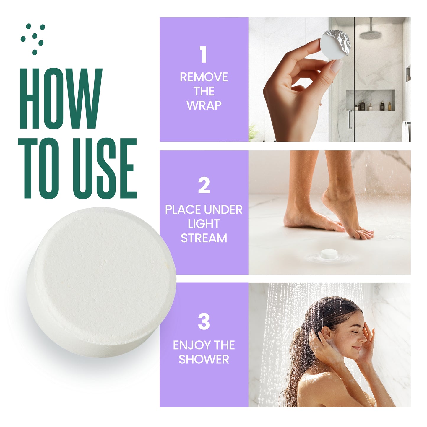 Cleverfy Purple (Mini) Gift Set of 6 Shower Steamers