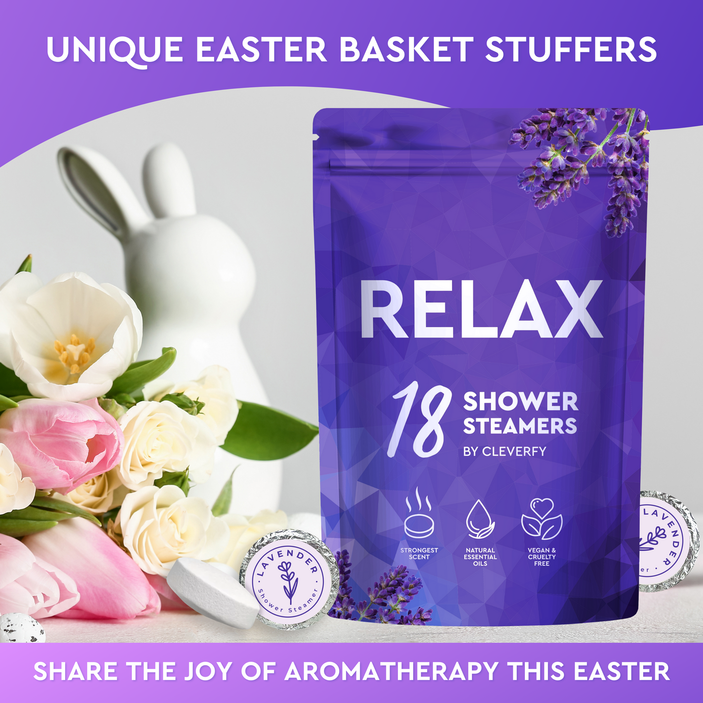 Cleverfy Relax Megapack of 18 Shower Steamers