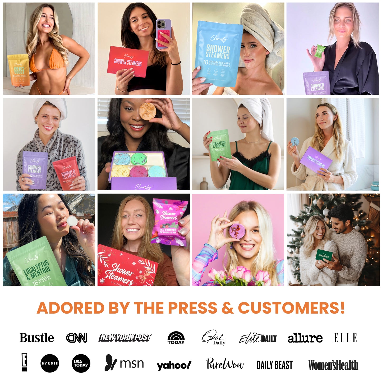 Cleverfy Men's Gift Set of 6 Shower Steamers