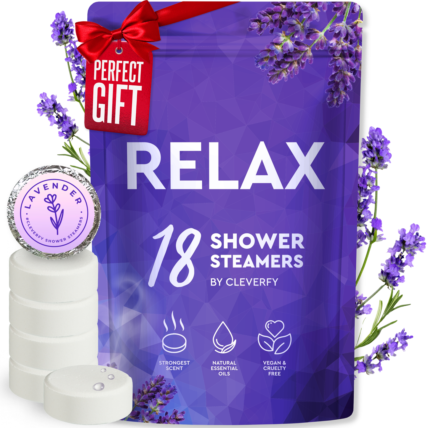 Cleverfy Relax Megapack of 18 Shower Steamers