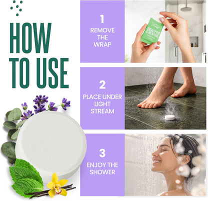 Cleverfy Purple Gift Set of 6 Shower Steamers