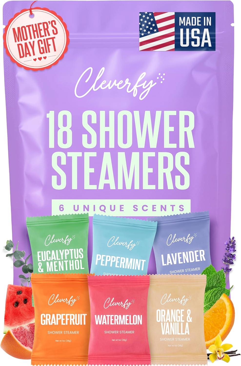 Cleverfy Purple Megapack of 18 Shower Steamers – Cleverfy Beauty