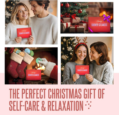 Cleverfy Red Gift Set of 6 Shower Steamers