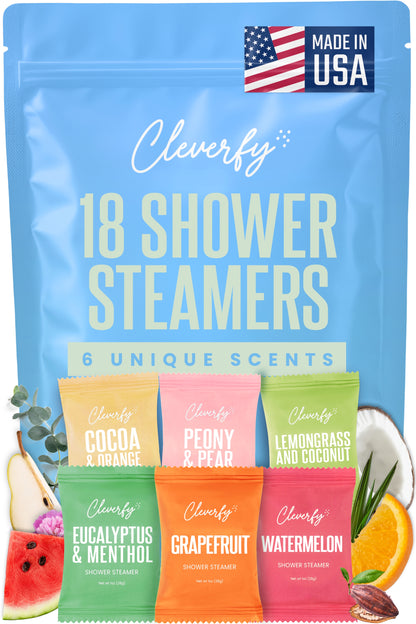 Cleverfy Blue Megapack of 18 Shower Steamers
