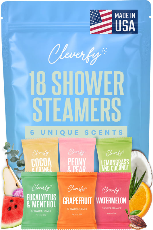 Cleverfy Blue Megapack of 18 Shower Steamers