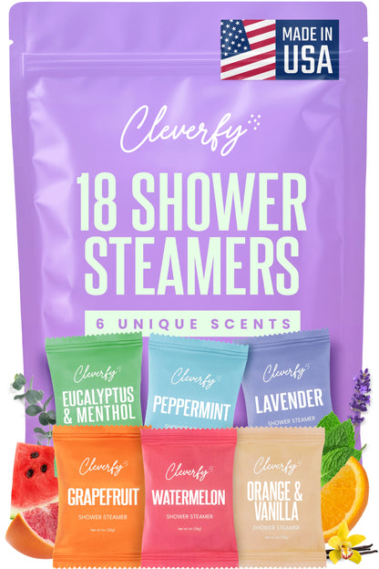 Cleverfy Purple Megapack of 18 Shower Steamers