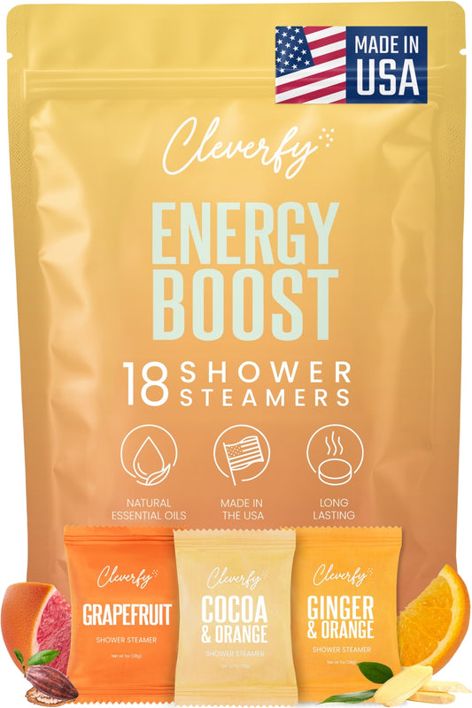 Cleverfy Energy Boost Megapack of 18 Shower Steamers