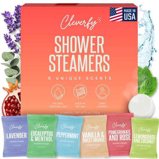 Cleverfy Red Gift Set of 6 Shower Steamers
