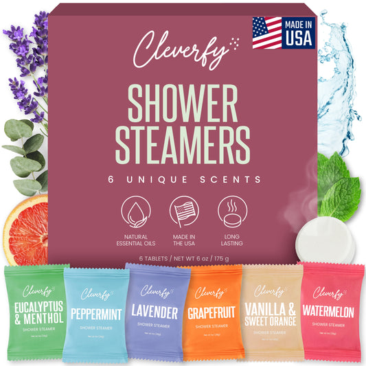 Cleverfy Teen Gift Set of 6 Shower Steamers