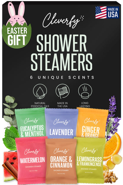 Cleverfy Men's Gift Set of 6 Shower Steamers