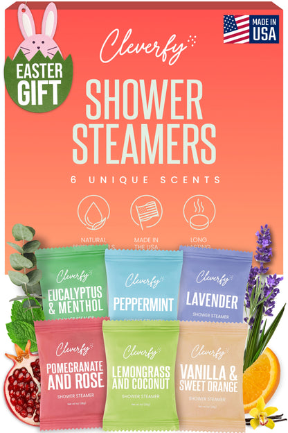 Cleverfy Red Gift Set of 6 Shower Steamers