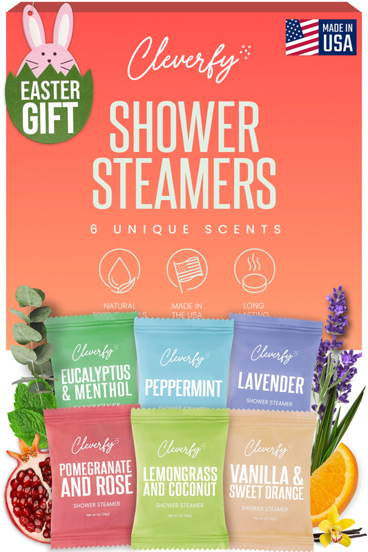 Cleverfy Red Gift Set of 6 Shower Steamers