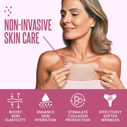 Cleverfy Anti-Wrinkle Silicone Chest Pads | 2 Pack V-shape