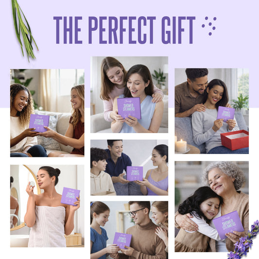 Cleverfy Purple Gift Set of 6 Shower Steamers