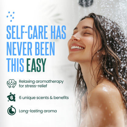 Cleverfy Blue Gift Set of 6 Shower Steamers