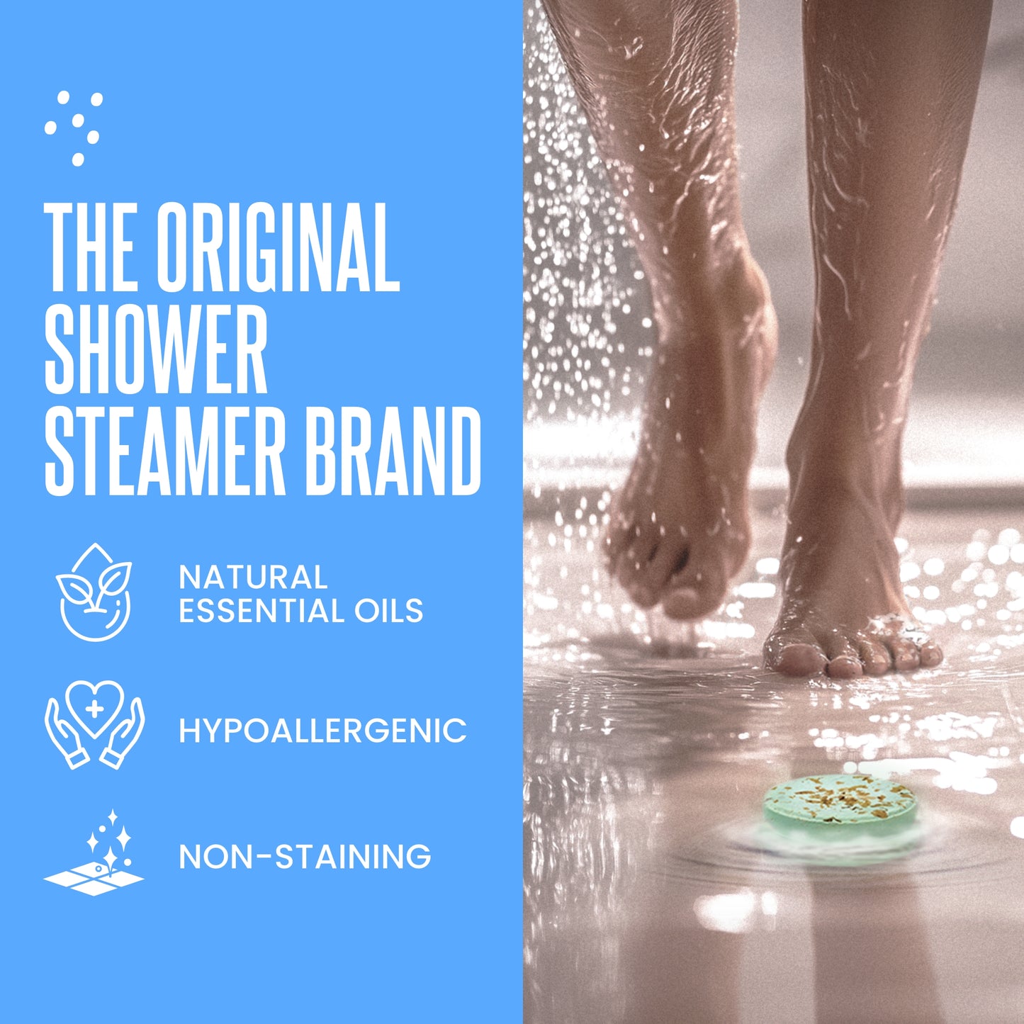 Cleverfy Blue Gift Set of 6 Shower Steamers