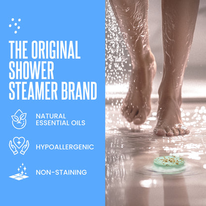 Cleverfy Blue Gift Set of 6 Shower Steamers