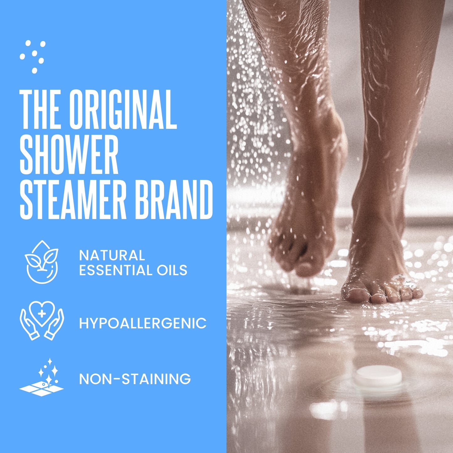 Cleverfy Blue Gift Set of 6 Shower Steamers