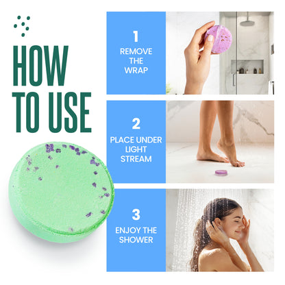 Cleverfy Blue Gift Set of 6 Shower Steamers