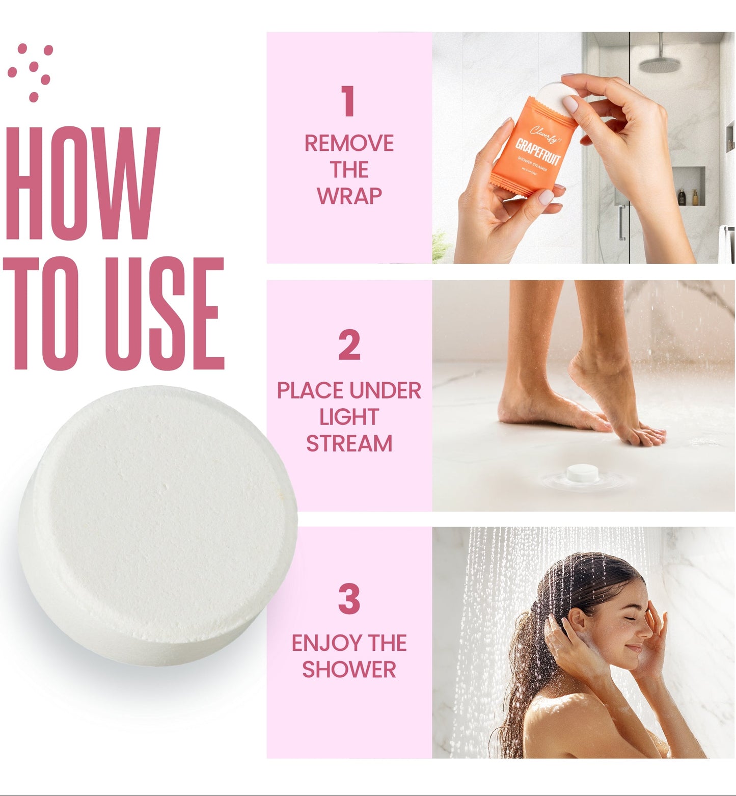 Cleverfy Teen Gift Set of 6 Shower Steamers