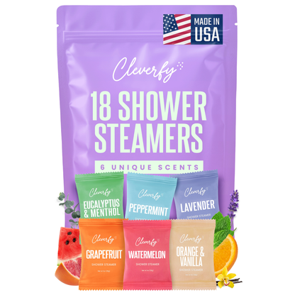 Cleverfy Purple Megapack of 18 Shower Steamers