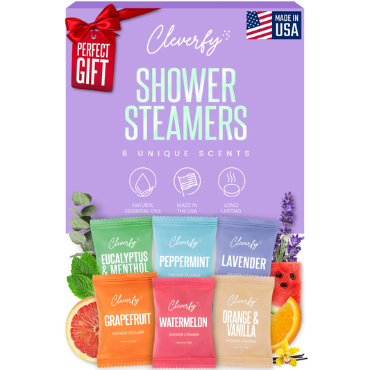 Cleverfy Purple Gift Set of 6 Shower Steamers