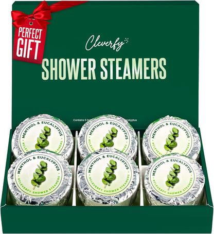 Cleverfy Green (Mini) Gift Set of 6 Shower Steamers