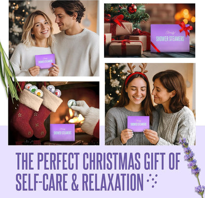 Cleverfy Purple (Mini) Gift Set of 6 Shower Steamers