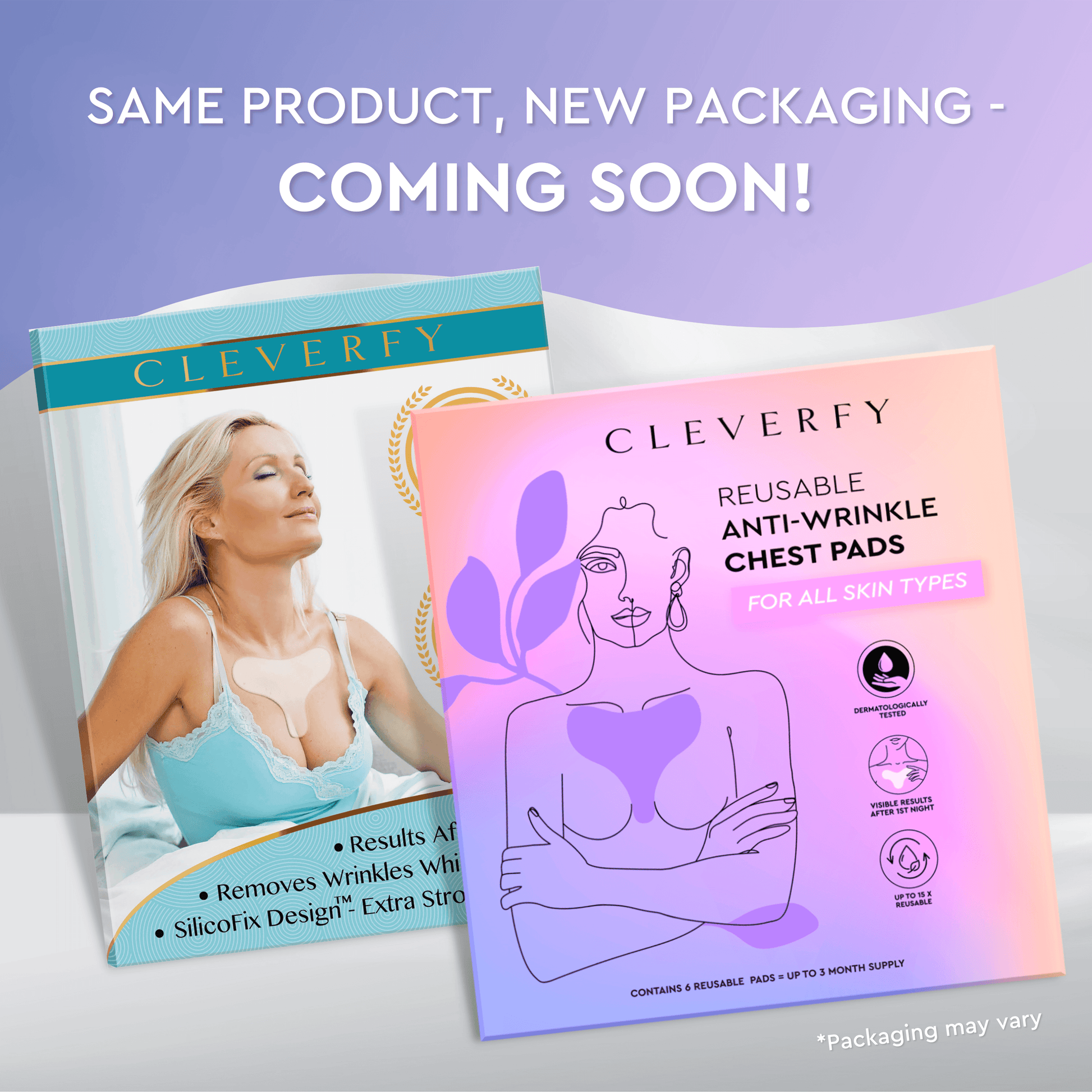 Anti-wrinkle silicone chest pads